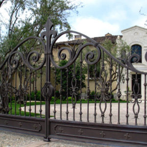 DESIGNER WROUGHT IRON GATE