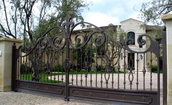 DESIGNER WROUGHT IRON GATE