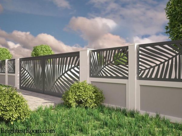 BEAUTIFUL MATCHING GATE AND BOUNDARY WALL DESIGN