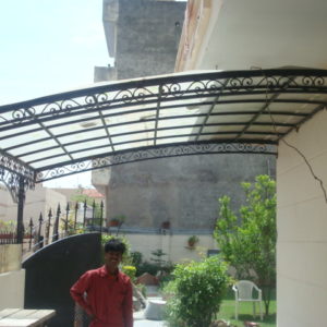 MS SHED WITH POLYCARBONATE SHEET