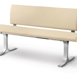 CUSHIONED METAL SOFA